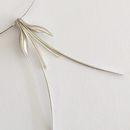 Fuchsia Wire Necklace Silver