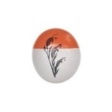 Harakeke Flower 4 Orange Dipped 10cm Bowl-artists-and-brands-The Vault
