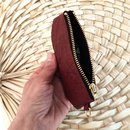 Gem Card Wallet Pinatex Leather Berry