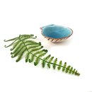 Mini Scallop Shell Dip Bowl Aqua