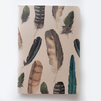 Notebook Painted Feathers