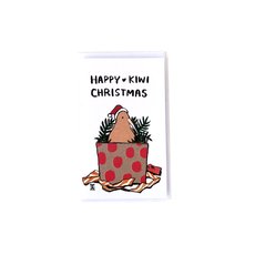 Happy Kiwi Christmas Mini Card-cards-The Vault