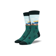 Men's Socks Happy Camper Blue-artists-and-brands-The Vault