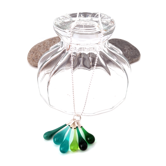 Droplet Cluster Pendant Green