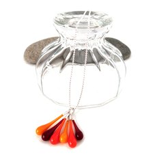 Droplet Cluster Pendant Red-jewellery-The Vault