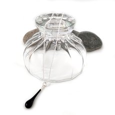 Single Droplet Pendant Black-jewellery-The Vault