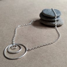 Silver Rounds Necklace-jewellery-The Vault