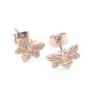 Honey Bee Studs Rose Gold Plate