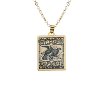 Kea and Kaka 1898 Stamp Necklace