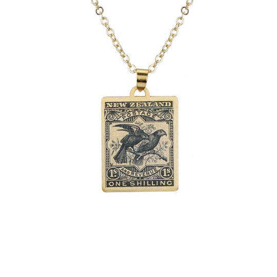 Kea and Kaka 1898 Stamp Necklace