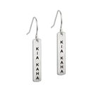 Kia Kaha Earrings Silver Plate