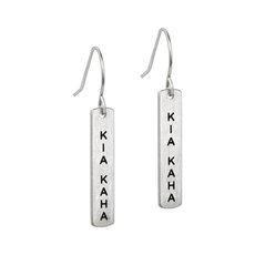 Kia Kaha Earrings Silver Plate-jewellery-The Vault