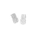 Hei Tiki Studs Silver Plate