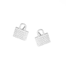 Kete Studs Silver Plate