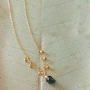 Delicate Drops Green Sapphire Necklace