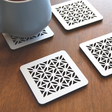 Breeze Coasters Set of 4 Frangipani-artists-and-brands-The Vault