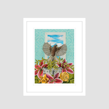 Roots and Wings A4 Framed Print