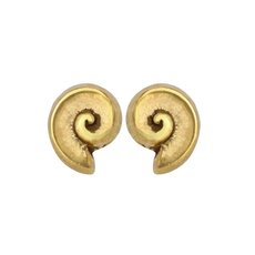 Koru Studs Gold-jewellery-The Vault
