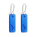 Glass Tapa Drop Earrings Dark Blue