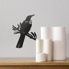 Metalbird Steel Tui Wall Bird-artists-and-brands-The Vault