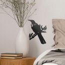 Metalbird Steel Tui Wall Bird