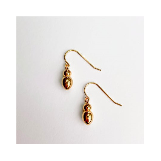 Vessel Earrings Gold Plate