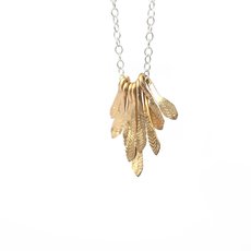 Gold Plate Flutter Necklace-jewellery-The Vault