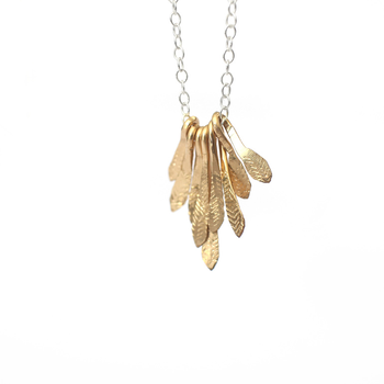 Gold Plate Flutter Necklace