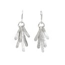 Silver Flutter Drop Earrings