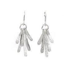 Silver Flutter Drop Earrings-jewellery-The Vault