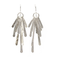 Silver Flutter Satement Earrings-jewellery-The Vault