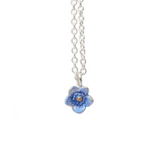 Forget Me Not Flowerdrop Necklace-jewellery-The Vault