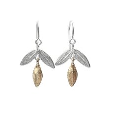 Kauri Leaves Earrings-jewellery-The Vault