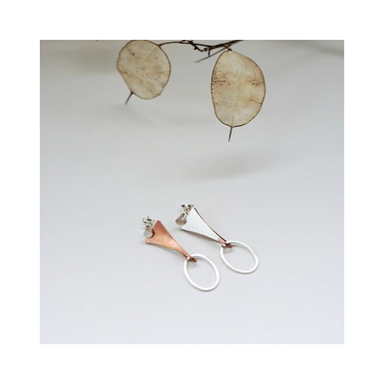 Folded Reversible Stud Earrings