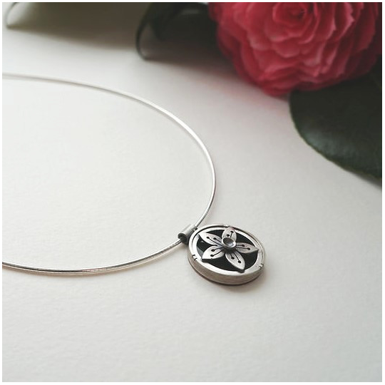 Reversible Flora Enamelled Necklace