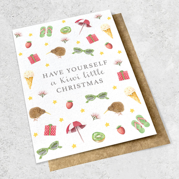 Have Yourself a Kiwi Little Christmas Card