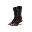 Men's Socks Caffeine Molecule Black