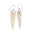 Spiralling Unicorn Horn Earrings
