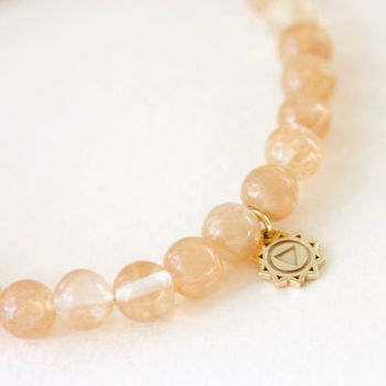 Solar Plexus Chakra Bracelet Gold Plate