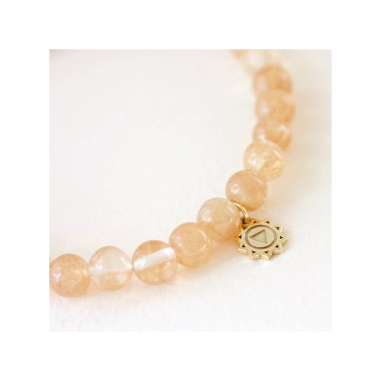 Solar Plexus Chakra Bracelet Gold Plate