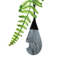 Roimata with Koru Pounamu Greenstone Pendant -jewellery-The Vault