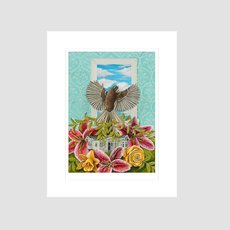 Roots and Wings Matted Foam Print A4-artists-and-brands-The Vault