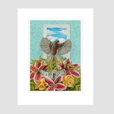 Roots and Wings Matted Foam Print A3-artists-and-brands-The Vault