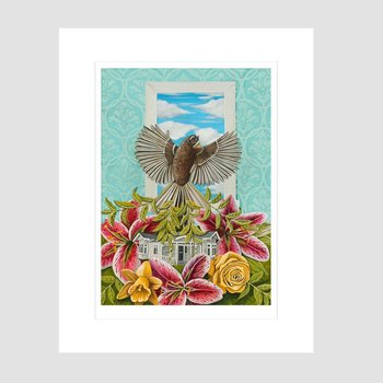 Roots and Wings Matted Foam Print A3