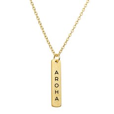 Aroha Necklace Gold Plate-jewellery-The Vault