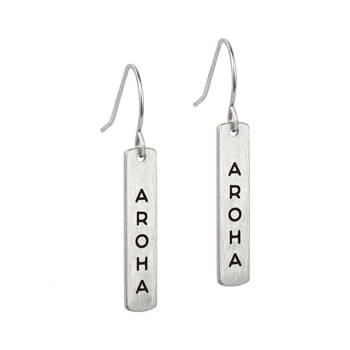 Aroha Earrings Silver Plate