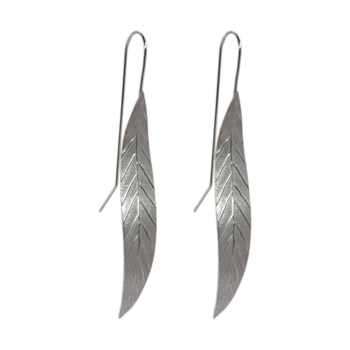 Silver Leaf Earrings