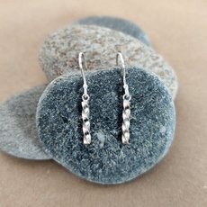 Silver Tiny Twist Earrings Short-jewellery-The Vault