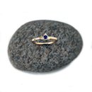 9ct Yellow Gold Ring Blue Sapphire