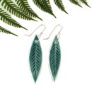 Porcelain Earrings Leaf 
